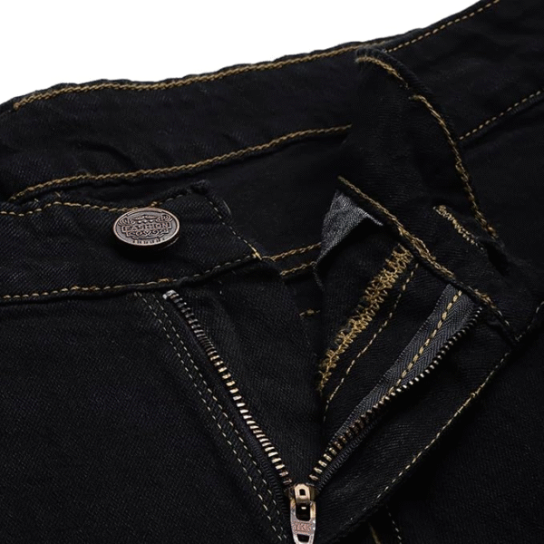 PARIS HAMILTON Men's Bootcut Fit Stretchable Bellbottom Denim Jeans - Image 5