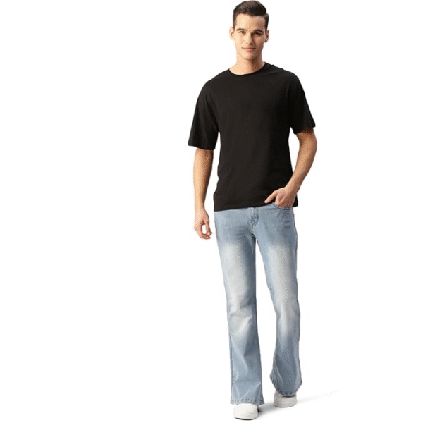 PARIS HAMILTON Men’s Stretch Bellbottom Bootcut Jeans - Image 3