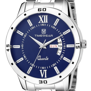 TIMEWEAR Analog Day & Date Stainless Steel Watch for Men