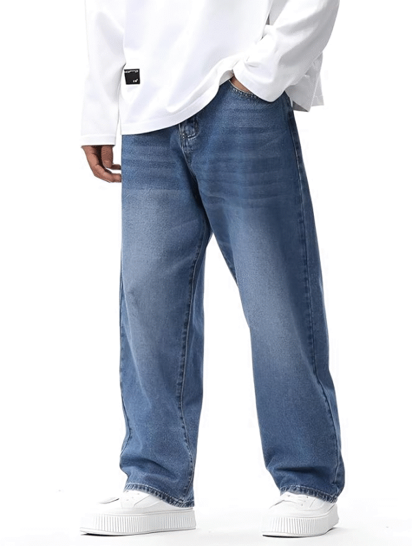 Ben Martin Men's Loose Fit Mid Rise Jeans – Comfortable & Casual Everyday Denim - Image 3