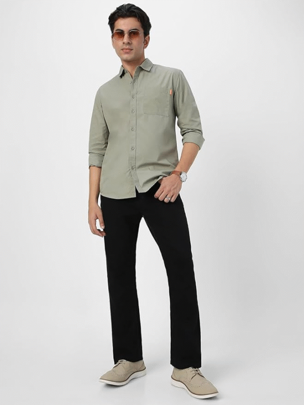 Urbano Fashion Men's Cotton Full Sleeve Regular Fit Casual Solid Shirt – Comfortable Everyday Wear - Image 6