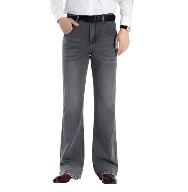 Men's Wide Leg Fit Mid Rise Jeans