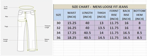 Lymio Baggy Denim Jeans Pants for Men (L-Jeans) - Image 5