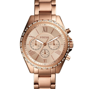 Fossil Modern Courier Stainless Steel Analog Women's Watch BQ3377 – Rose Gold Dial & Strap