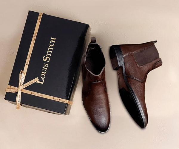 LOUIS STITCH Men's Chelsea Boots – Handcrafted Elegance for Every Occasion - Image 4