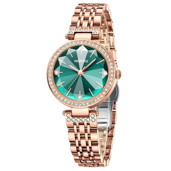 NIBOSI Women's Rose Gold Stainless Steel Watch – Elegant, Stylish & Waterproof - Image 3