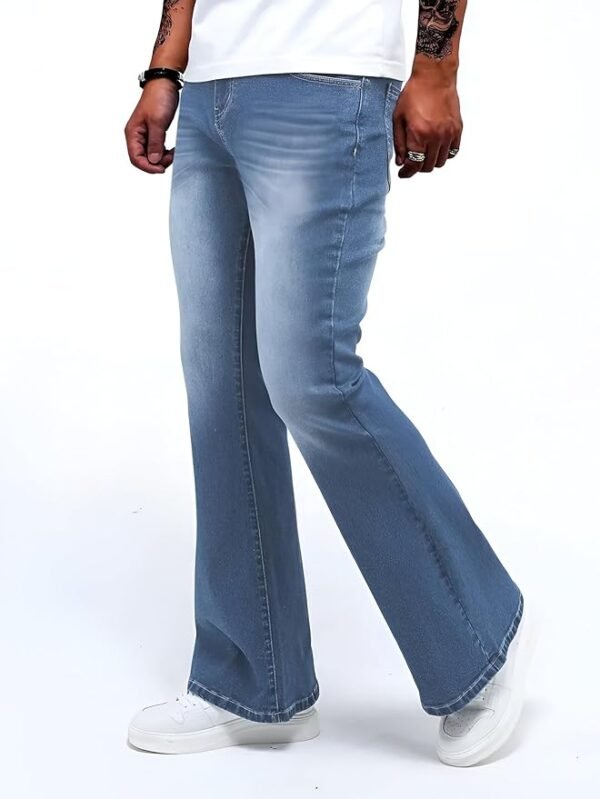 Men's Wide Leg Fit High Rise Jeans - Image 6