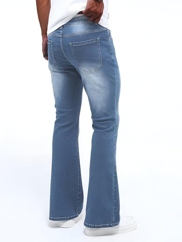 Men's Wide Leg Fit High Rise Jeans - Image 4