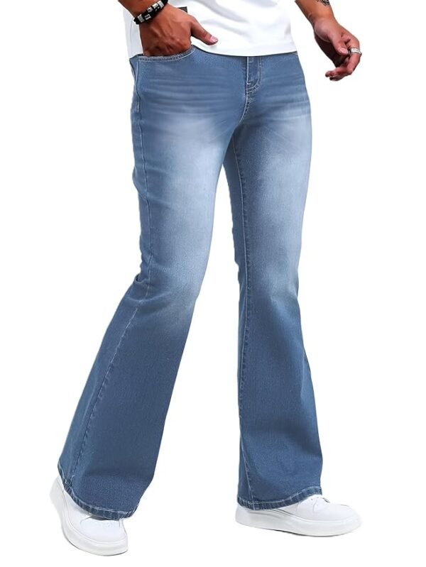 Men's Wide Leg Fit High Rise Jeans