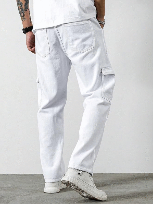 AVANOVA Bell-Bottom Men Cargo Jeans (Jeans-119) - Image 3