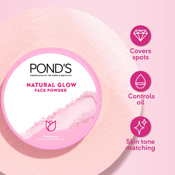 POND’s Natural Glow Face Matte Powder – Pink Glow (30g) - Image 3