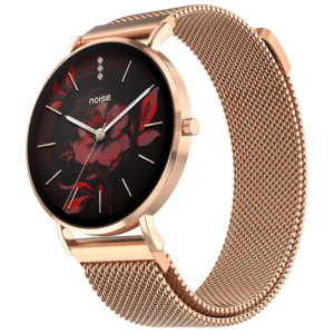 Noise Diva 2 Fashion Smart Watch for Women – 36mm AMOLED, BT Calling, Period Tracker (Rose Link Strap)