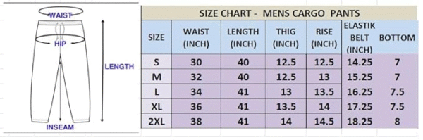 Lymio Men’s Cotton Cargo Pants – Relaxed Fit (38-41) - Image 5