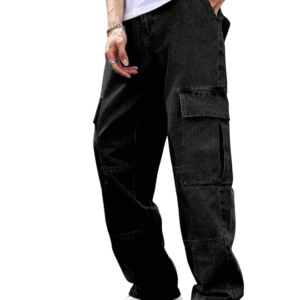 Men’s Cargo Jeans – Relaxed Fit Denim with Utility Style (Q-08-09)