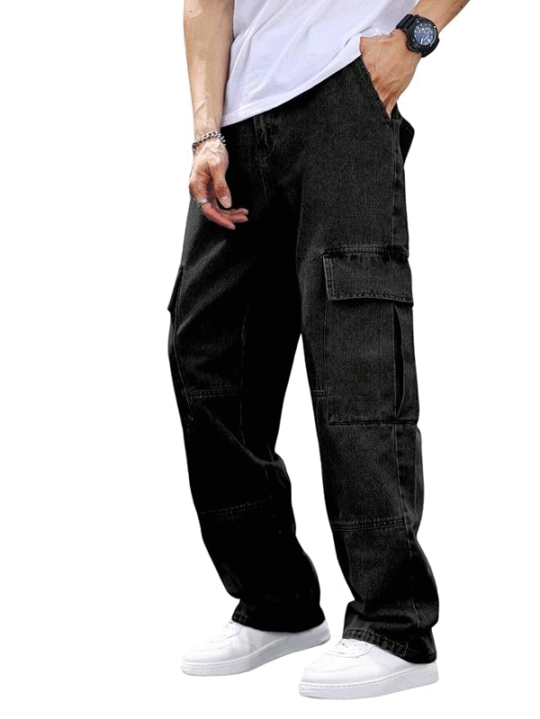 Men’s Cargo Jeans – Relaxed Fit Denim with Utility Style (Q-08-09)