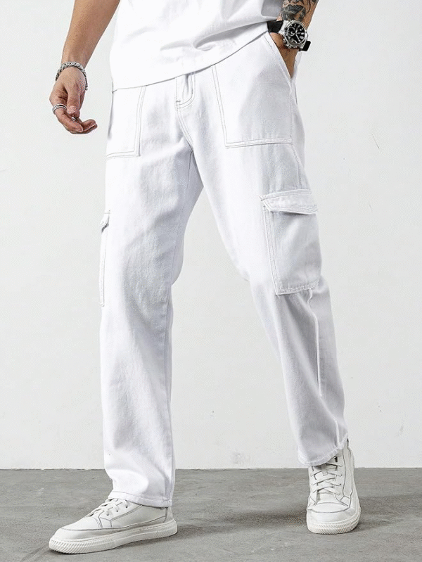AVANOVA Bell-Bottom Men Cargo Jeans (Jeans-119) - Image 2