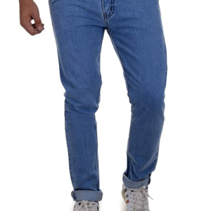 Ben Martin Men’s Slim Fit Mid Rise Denim Jeans – Stylish Cross Pocket Casual Pant for Men