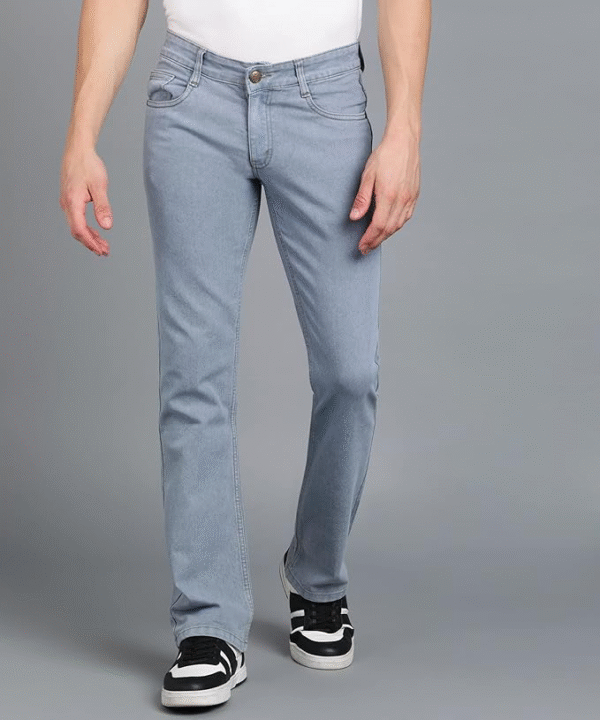 Urbano Fashion Men's Stretchable Washed Bootcut Jeans – Stylish & Comfortable Fit - Image 2