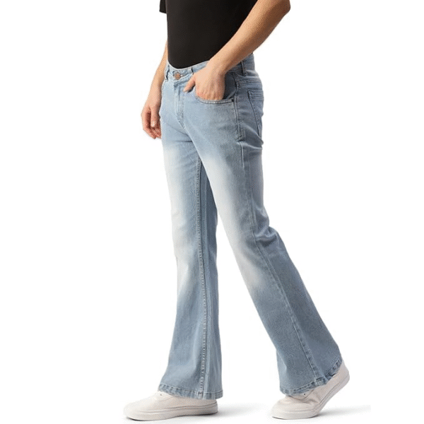 PARIS HAMILTON Men’s Stretch Bellbottom Bootcut Jeans - Image 4