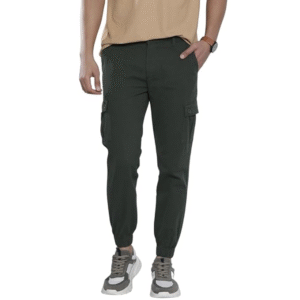 The Indian Garage Co Men’s Slim Fit Mid Rise Cargo Pants