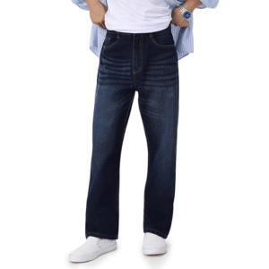 Urbano Fashion Men’s Loose Mid Rise Denim Jeans