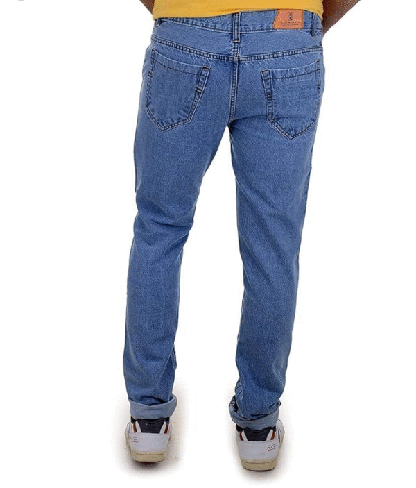 Ben Martin Men’s Slim Fit Mid Rise Denim Jeans – Stylish Cross Pocket Casual Pant for Men - Image 2