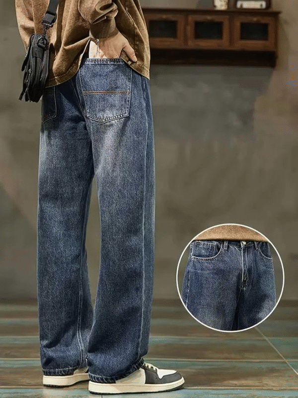 GRECIILOOKS Men’s Baggy Fit Denim Jeans – Stylish & Comfortable - Image 2