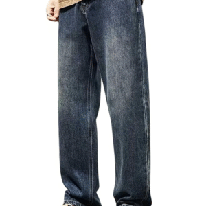 GRECIILOOKS Men’s Baggy Fit Denim Jeans – Stylish & Comfortable