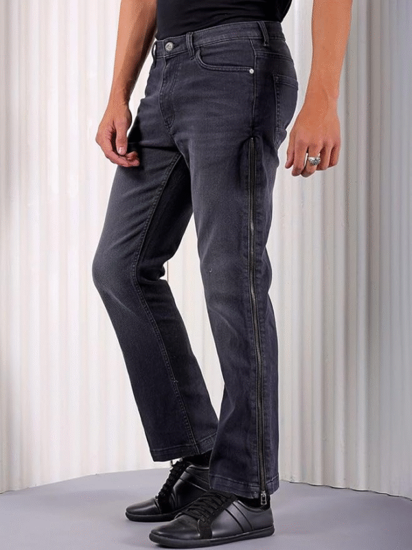 The Indian Garage Co Men's Stretch Fit Mid Rise Jeans – Comfort Meets Contemporary Style - Image 3