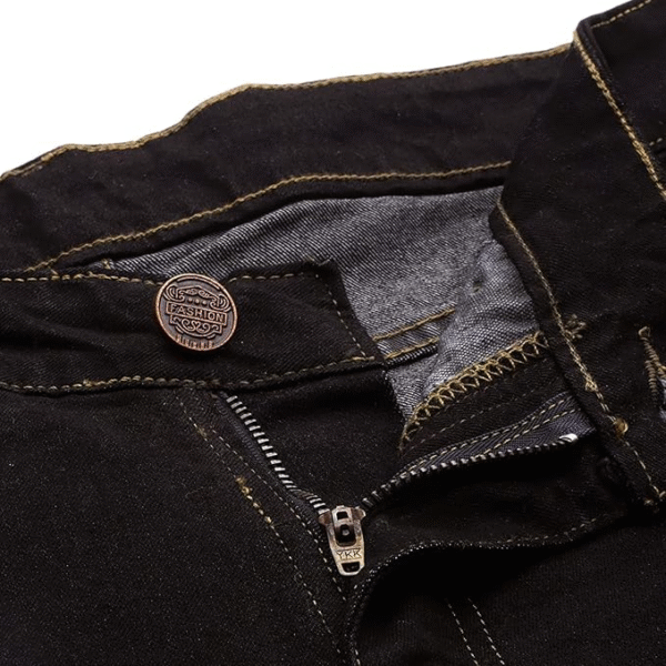 PARIS HAMILTON Men's Bootcut Fit Stretchable Bellbottom Denim Jeans - Image 5