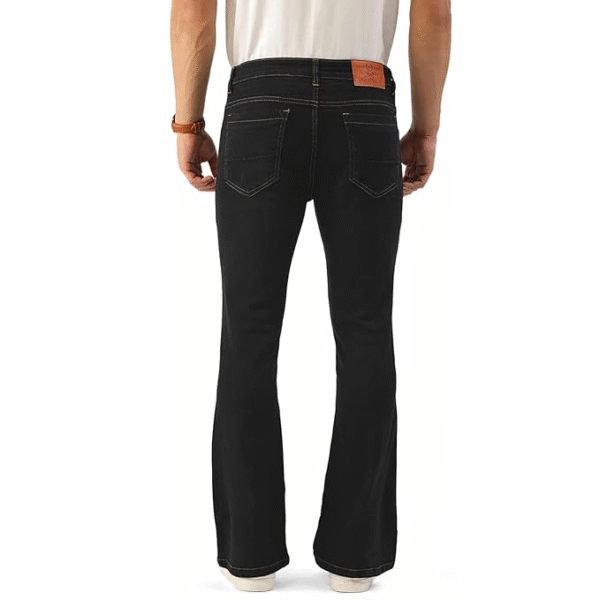 PARIS HAMILTON Men's Bootcut Fit Stretchable Bellbottom Denim Jeans - Image 2