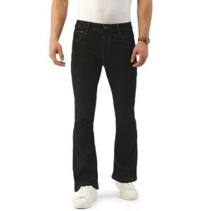 PARIS HAMILTON Men's Bootcut Fit Stretchable Bellbottom Denim Jeans