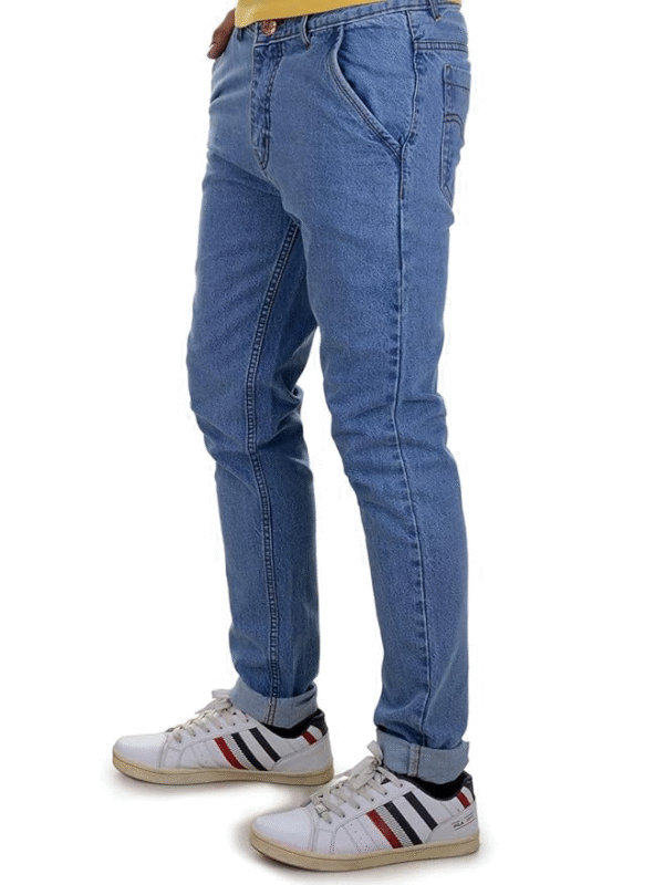 Ben Martin Men’s Slim Fit Mid Rise Denim Jeans – Stylish Cross Pocket Casual Pant for Men - Image 4