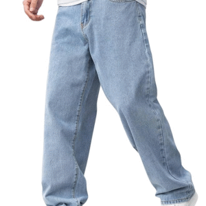 Lymio Baggy Denim Jeans Pants for Men (L-Jeans)
