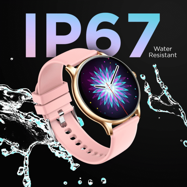 Fire-Boltt Phoenix Smart Watch with Bluetooth Calling For women, 120+ Sports Modes, SpO2 & Heart Rate Monitoring – Pink - Image 4