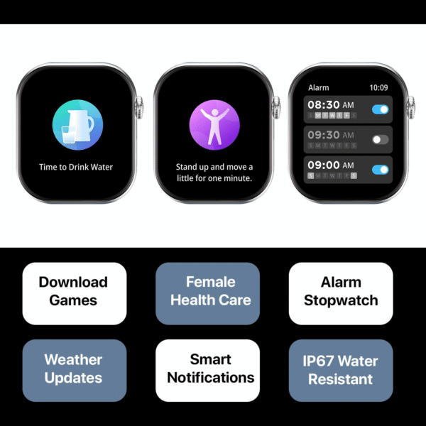 Fire-Boltt Ring X Smartwatch 2.01” Display with Always On Display, Bluetooth Calling, Wireless Charging, AI Voice Assistant, 100+ Sports Modes, Health Suite, 500+ Watchfaces (Pink S) - Image 6
