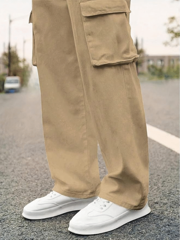 Lymio Men’s Cotton Cargo Pants – Relaxed Fit (38-41) - Image 4