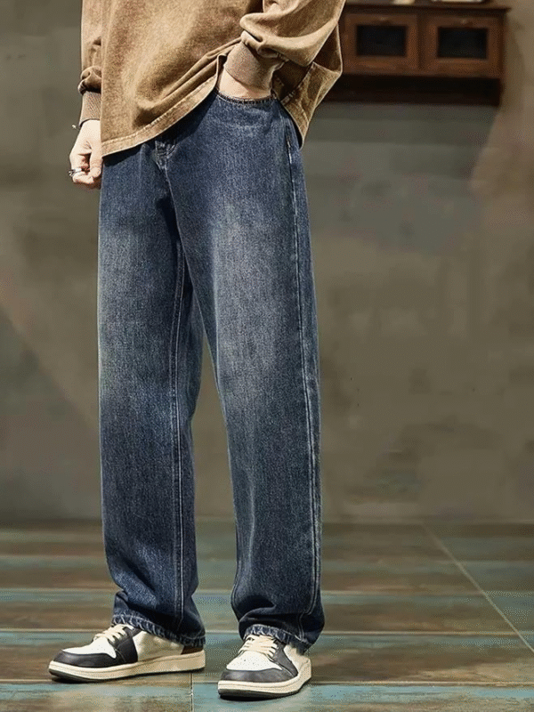 GRECIILOOKS Men’s Baggy Fit Denim Jeans – Stylish & Comfortable - Image 3