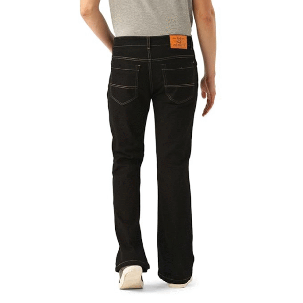 PARIS HAMILTON Men's Bootcut Fit Stretchable Bellbottom Denim Jeans - Image 2