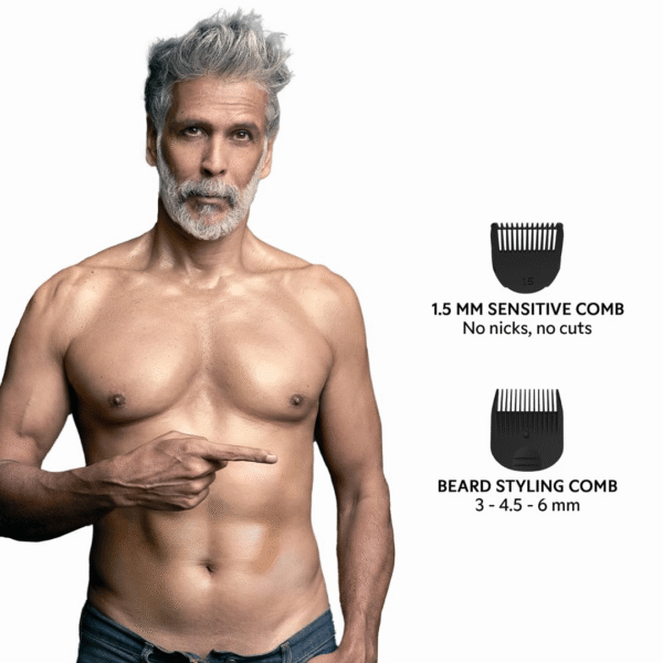 Zlade Ballistic LITE PLUS Trimmer for Men – Body, Beard & Private Grooming - Image 3