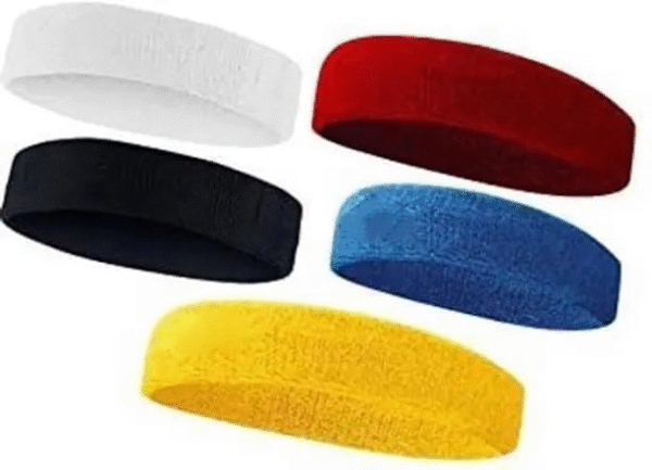 Sport Headband for Men & Women – Non-Slip, Breathable Sweatbands for Gym, Workout, Yoga & Running – Pack of 2 (Black & White) - Image 3